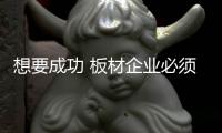 想要成功 板材企业必须从产品开始